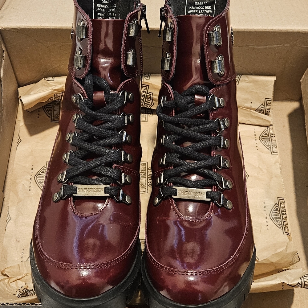 Woman's Harley-Davidson Patent Leather Bootie